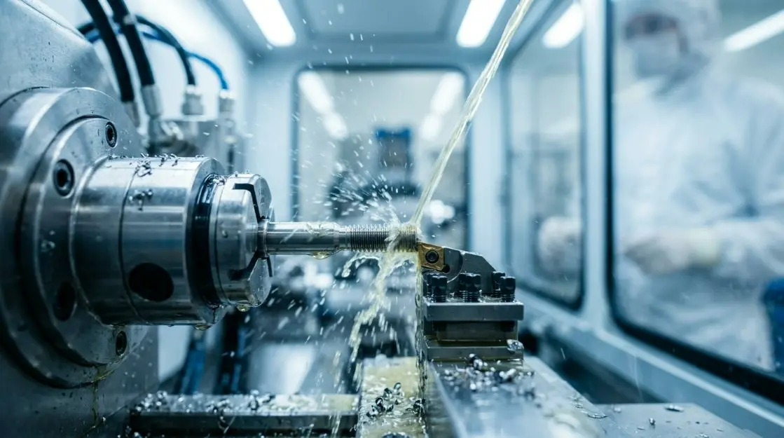 Peças médicas de usinagem CNC da China para o mercado dos EUA: Guia 2026 para conformidade com FDA, rastreamento de IA e mitigação de tarifas